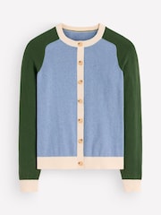 Boden Blue Meg Raglan Sleeve Cardigan - Image 5 of 5