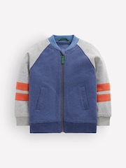 Boden Blue Fleece Lined Bomber Jacket - Image 1 of 3