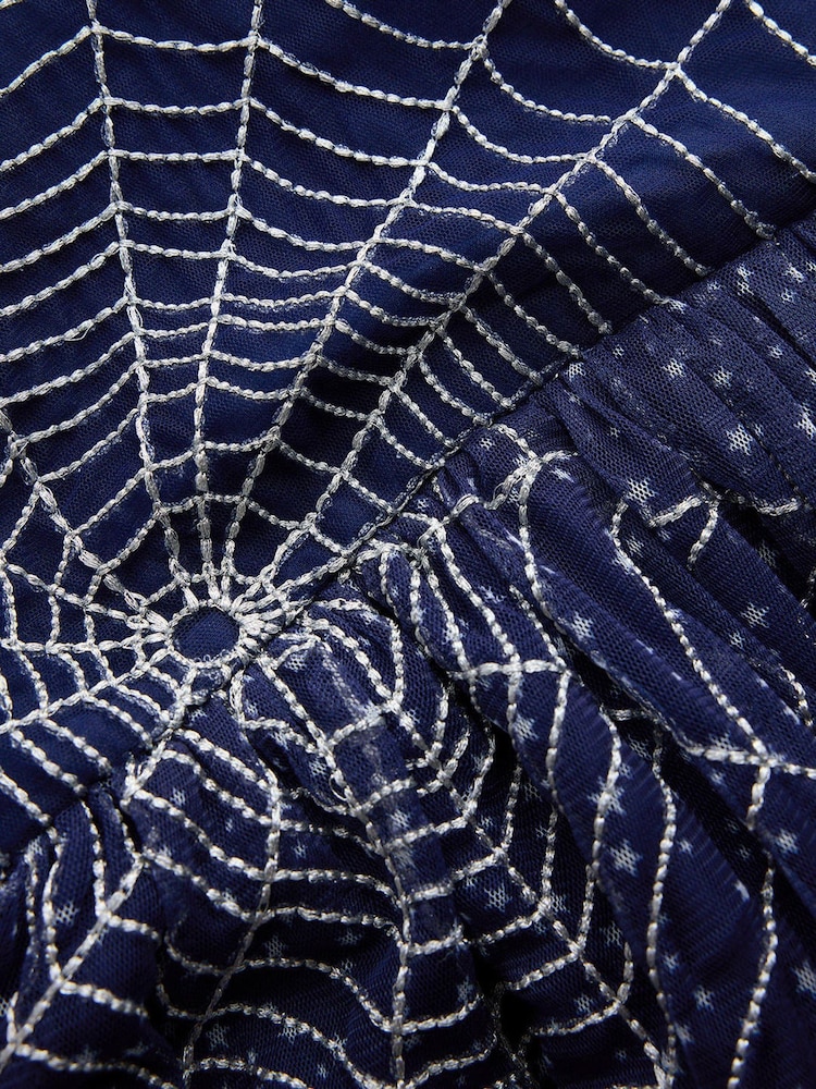 Boden Blue Halloween Appliqué Tulle Dress - Image 6 of 6