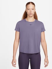Nike Purple One Classic Dri-FIT Short Sleeve Top - Image 1 of 5