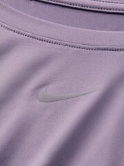 Nike Purple One Classic Dri-FIT Short Sleeve Top - Image 5 of 5