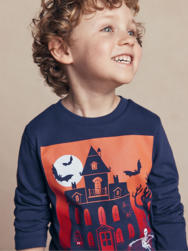 Boden Blue Long Sleeve Glow T-Shirt - Image 2 of 5 Boden Blue Long Sleeve Glow T-Shirt - Image 2 of 5