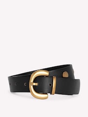 Boden Black Stud Buckle Belt - Image 1 of 2