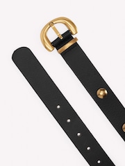 Boden Black Stud Buckle Belt - Image 2 of 2