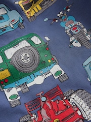 Boden Blue Front & Back Printed T-Shirt - Image 3 of 3