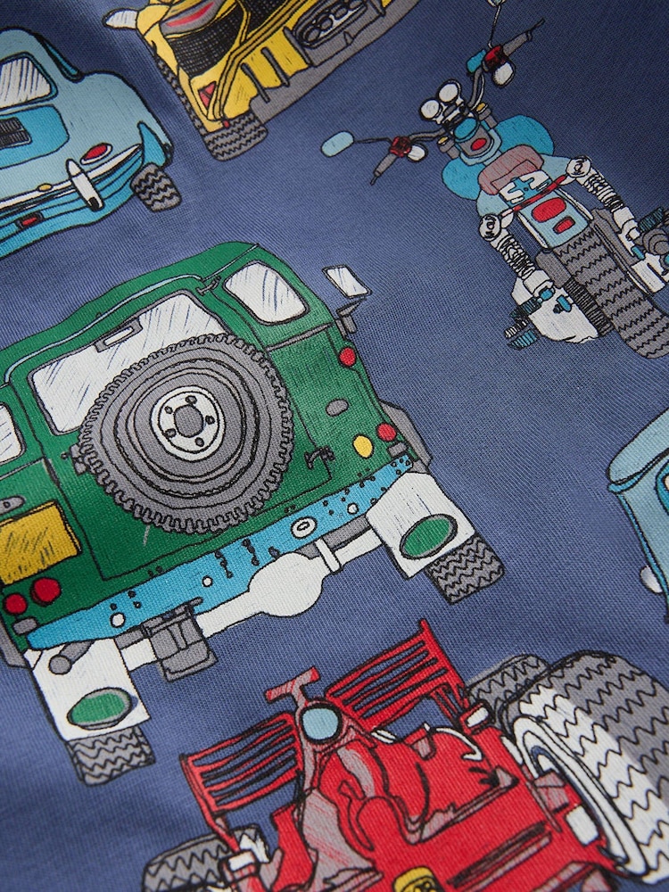 Boden Blue Front & Back Printed T-Shirt - Image 3 of 3 Boden Blue Front & Back Printed T-Shirt - Image 3 of 3