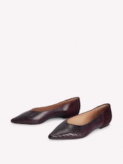 Boden Red Nigella Pointed Flats - Image 3 of 5