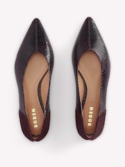 Boden Red Nigella Pointed Flats - Image 4 of 5