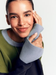 Boden Green Lucy Relaxed Cotton Jumper - Image 2 of 6