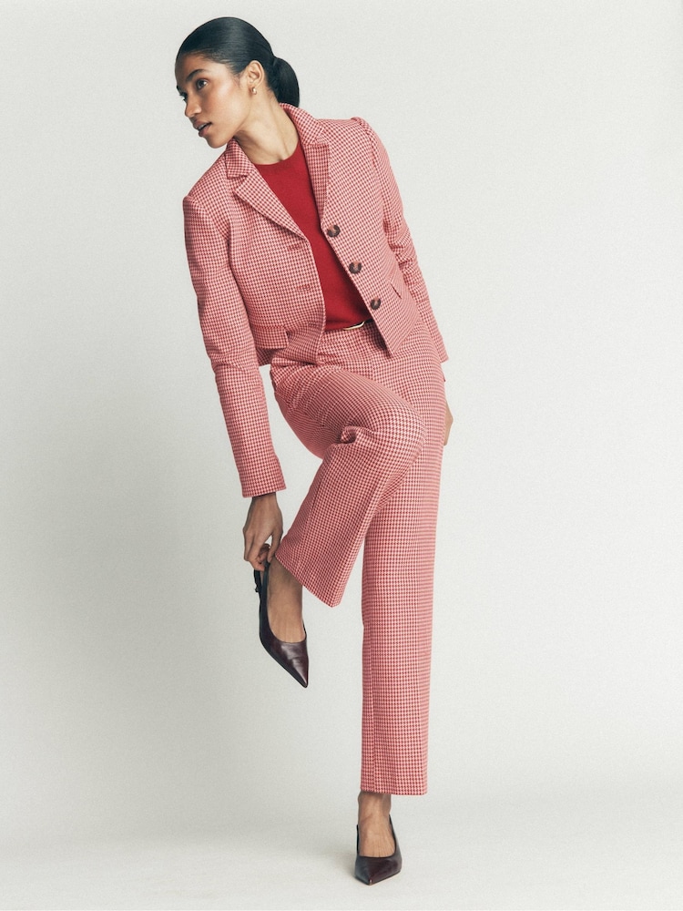 Boden Pink Canonbury Cotton 7/8 Trousers - Image 1 of 6 Boden Pink Canonbury Cotton 7/8 Trousers - Image 1 of 6