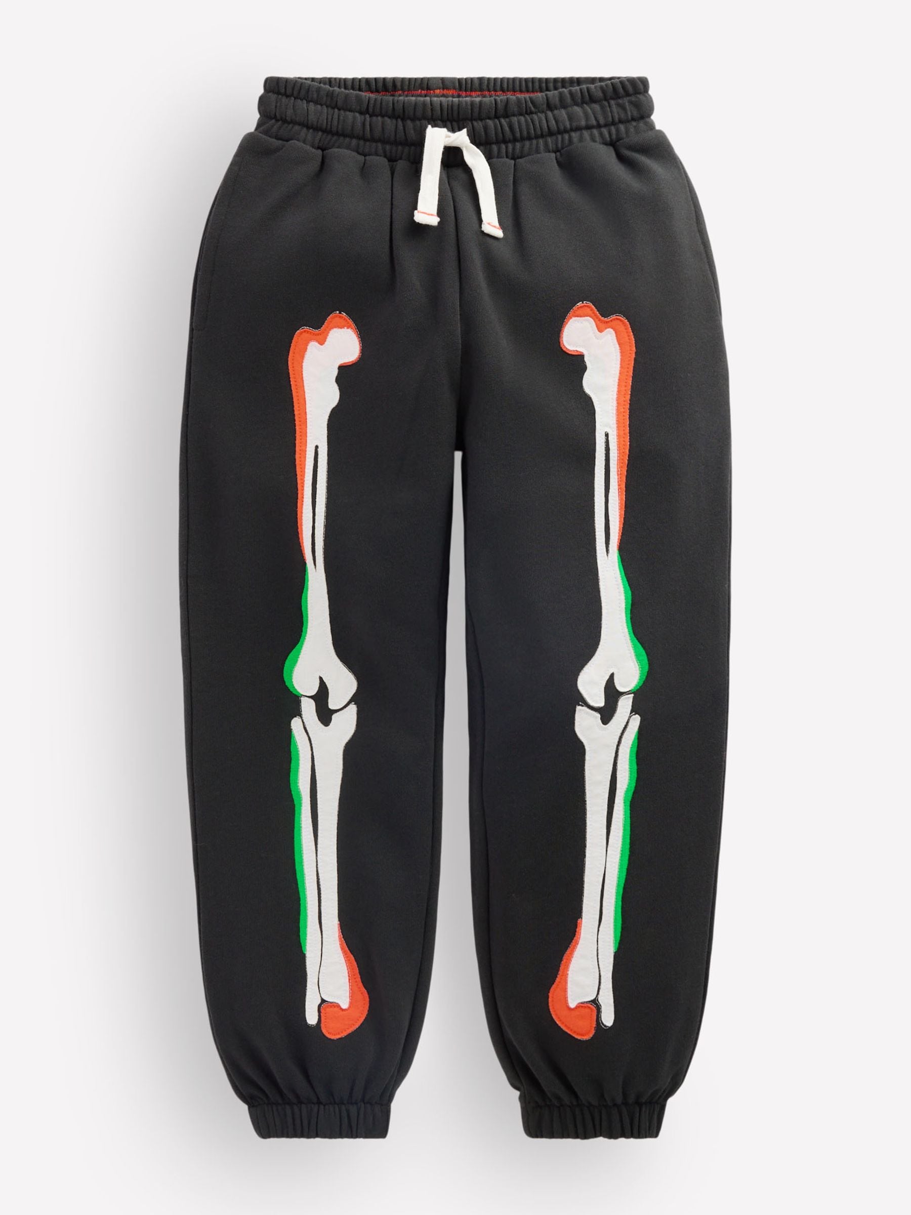 Boden Unisex Kids Grey Skeleton Fun Joggers - Image 1