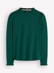 Vihreä - Boden Supersoft Frill Detail Top - Kuva 5 / 5