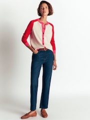 Boden Red Meg Raglan Sleeve Cardigan - Image 4 of 5