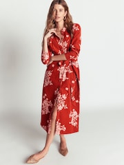 Boden Brown Louise Cord Midi Shirt Dress - Image 4 of 6