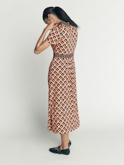Boden Brown Heidi Jersey Midi Tea Dress - Image 4 of 7
