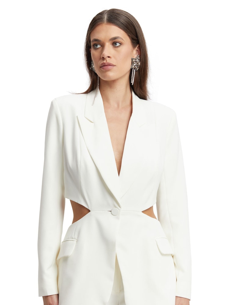 Bardot White Cassian Cut-Out Blazer - Image 1 of 5