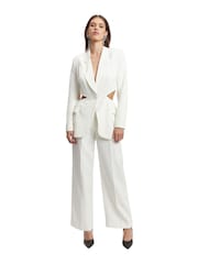 Bardot White Cassian Cut-Out Blazer - Image 3 of 5