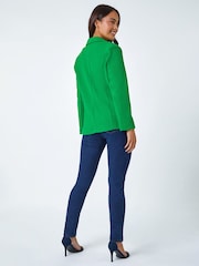 Roman Green Textured Blazer Jacket - Image 3 of 5