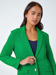 Roman Green Textured Blazer Jacket - Image 4 of 5