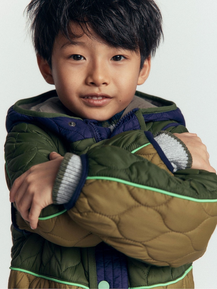 Boden Green Onion Quilted Coat - Image 2 of 8 Boden Green Onion Quilted Coat - Image 2 of 8