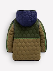 Boden Green Onion Quilted Coat - Image 6 of 8