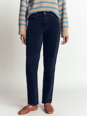 Blau - Boden High Rise Cord Slim Jeans - Bild 1 von 6