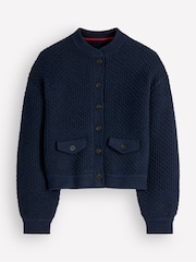 Boden Textured Knitted Bomber Jacket - Image 1 of 2