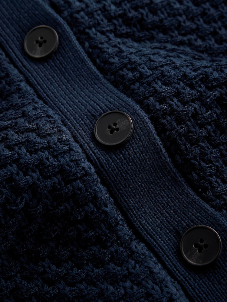 Boden Textured Knitted Bomber Jacket - Image 2 of 2