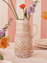 Cath Kidston Cream Painted Table Pitcher Vase Jug 1.7L - Image 1 of 3