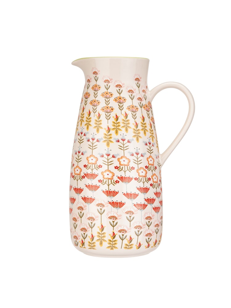 Cath Kidston Cream Painted Table Pitcher Vase Jug 1.7L - Image 2 of 3