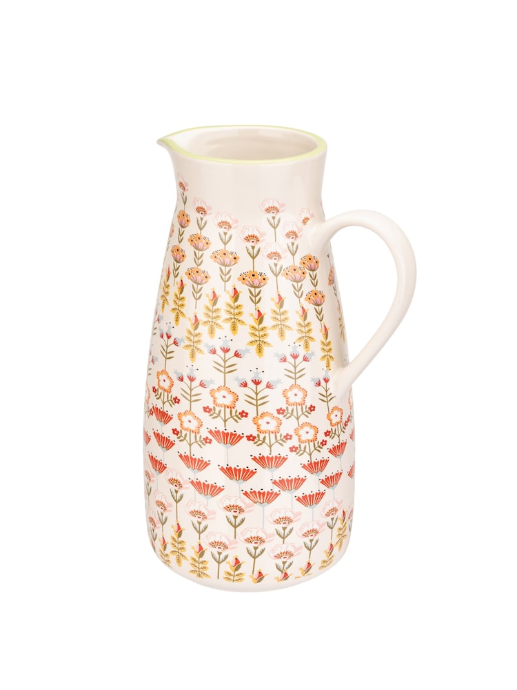 Cath Kidston Cream Painted Table Pitcher Vase Jug 1.7L - Image 3 of 3