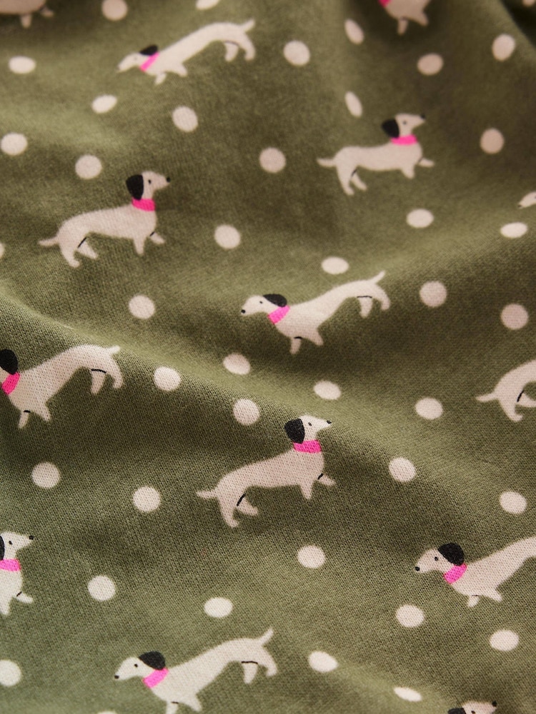 Πράσινο λουκάνικο Dog Print - Boden Φόρεμα με μανίκια Blouson - Εικόνα 3 του 3