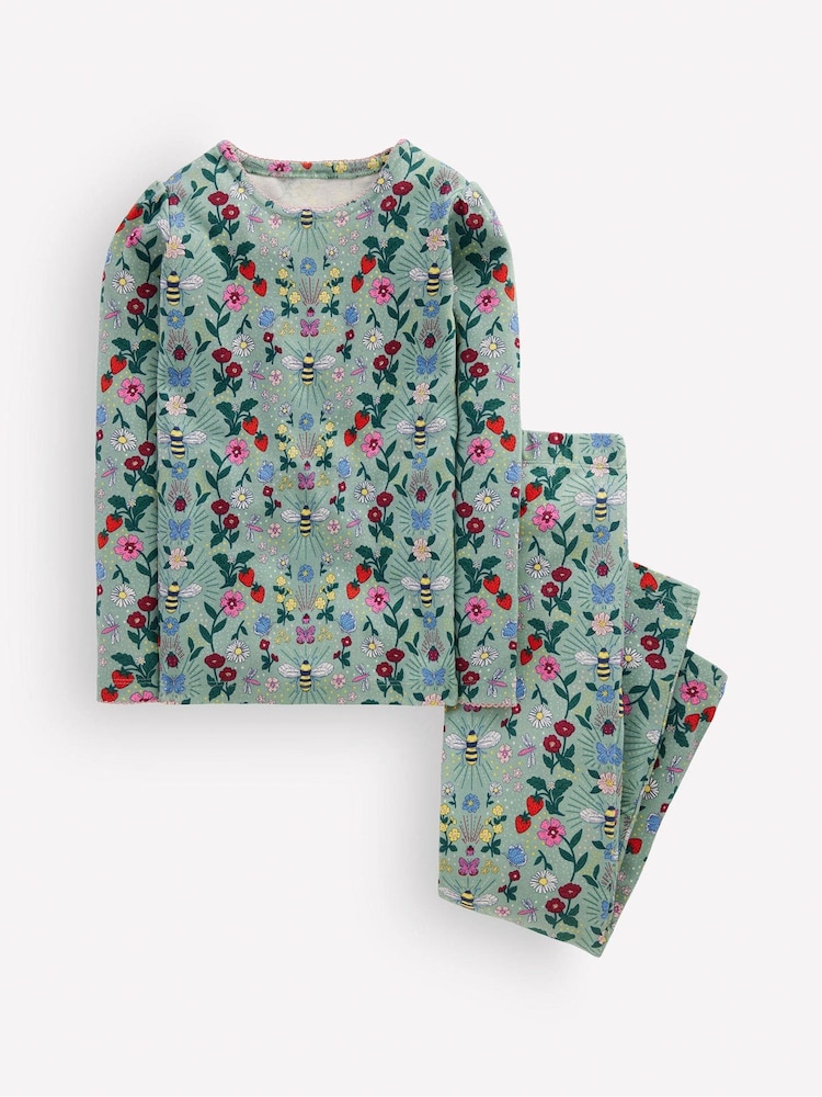 Boden Green Snug Long John Pyjamas - Image 1 of 3 Boden Green Snug Long John Pyjamas - Image 1 of 3