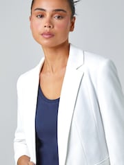 Roman White Petite Classic Stretch Blazer - Image 7 of 8
