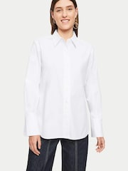 Jigsaw Cotton Relaxed White Shirt - Image 1 of 5