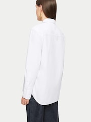 Jigsaw Cotton Relaxed White Shirt - Image 2 of 5