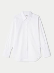 Jigsaw Cotton Relaxed White Shirt - Image 5 of 5