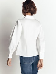 Boden White Volume Sleeve Shirt - Image 2 of 6