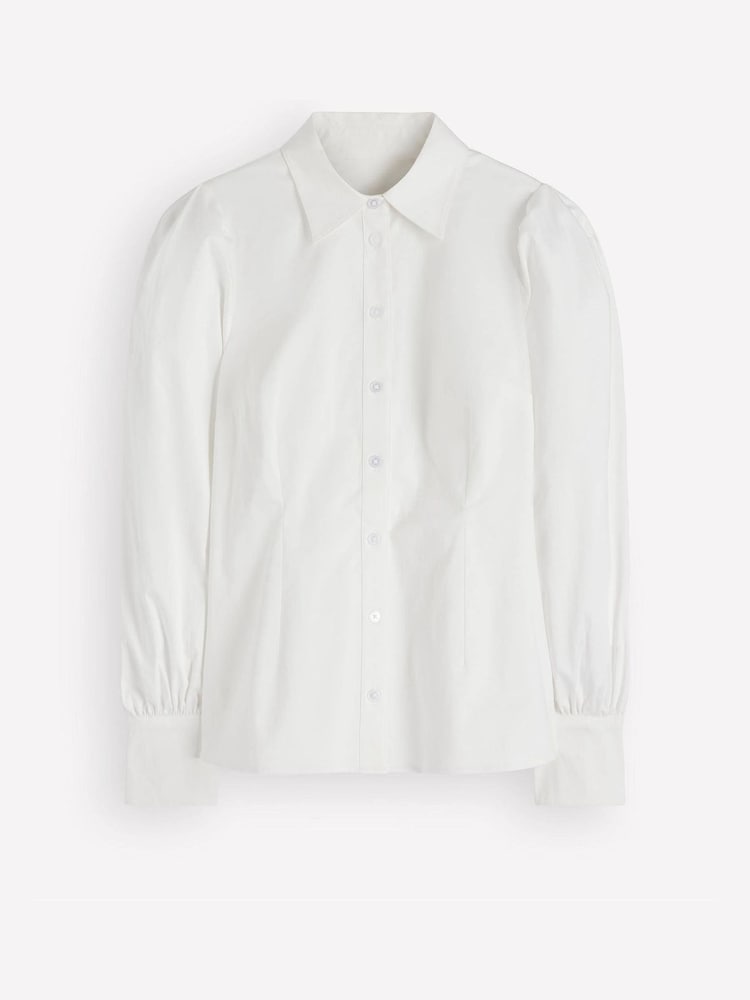 Boden White Volume Sleeve Shirt - Image 6 of 6 Boden White Volume Sleeve Shirt - Image 6 of 6
