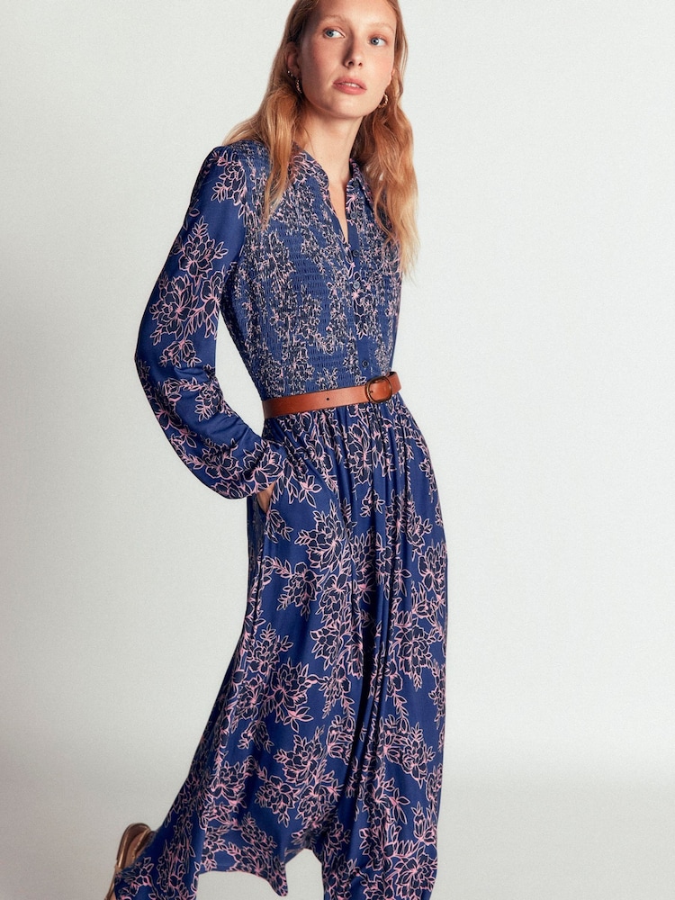 Boden Gesmoktes Jersey-Hemdkleid - Bild 1 von 4