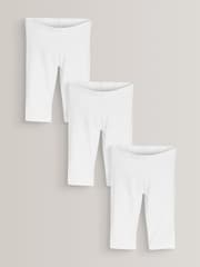 White 3 Pack Cropped Leggings (3-16yrs) - Image 1 of 4