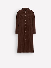 Boden Brown Fleur Cord Midi Dress - Image 6 of 6