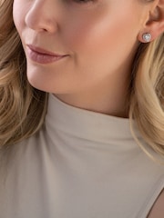 Beaverbrooks Cubic Zirconia Heart Earrings - Image 3 of 3
