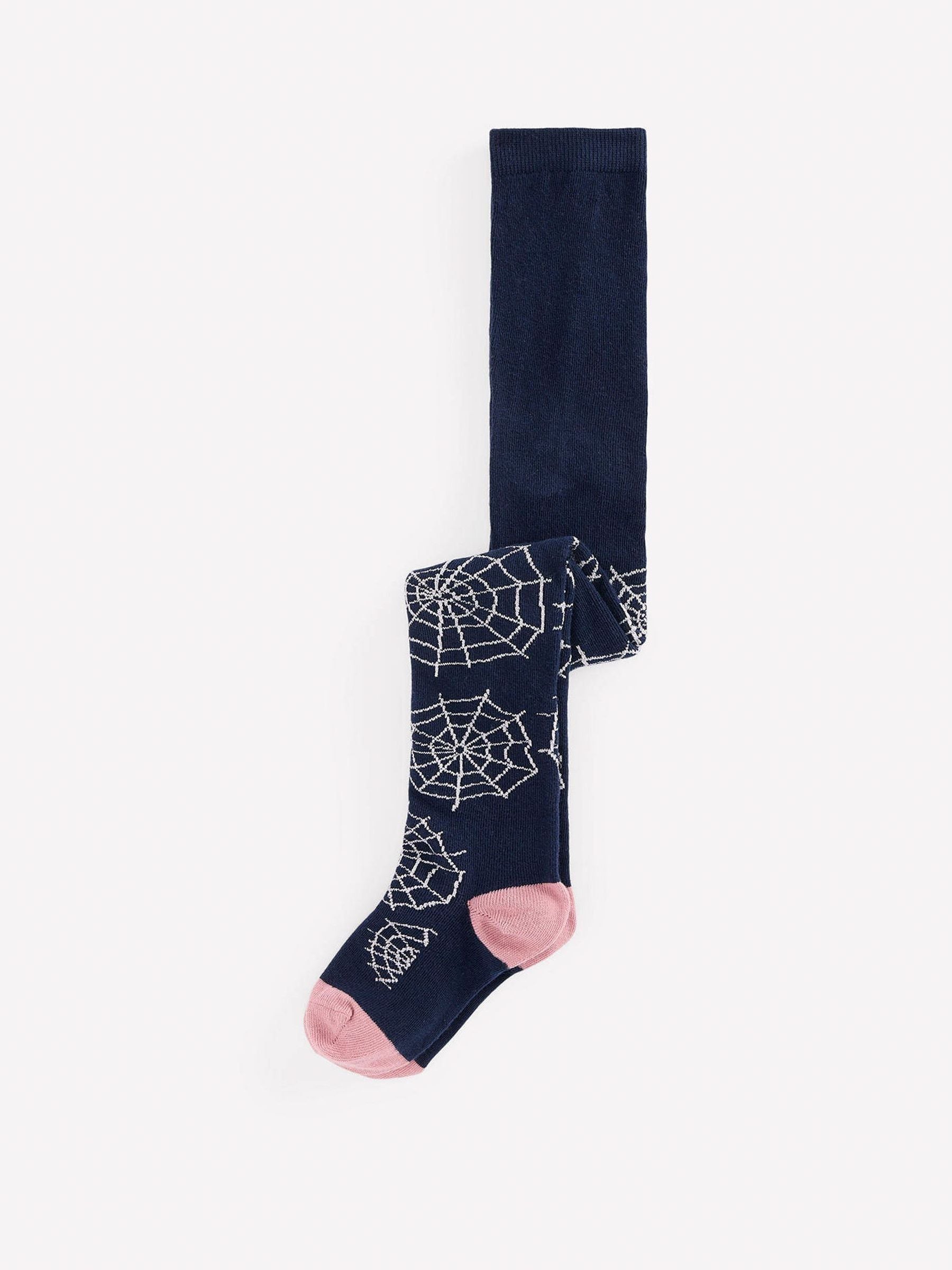 Boden Unisex Kids Blue Patterned Halloween Tights - Image 1