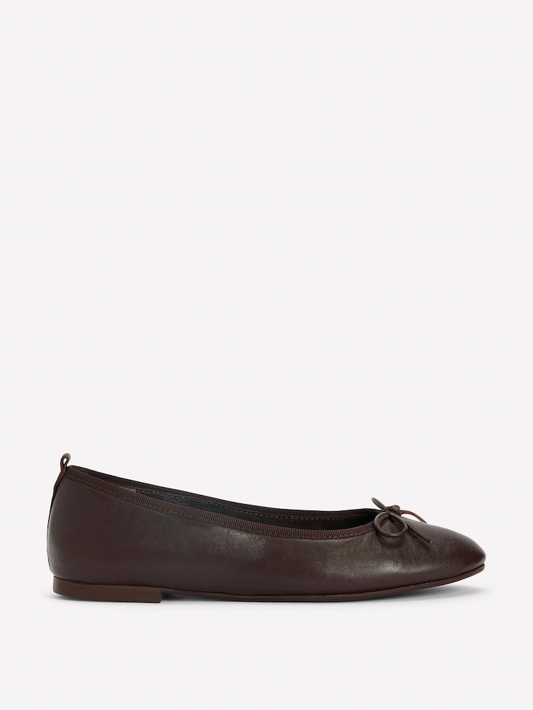 Boden Brown Patti Round Toe Ballet Flats - Image 2 of 5