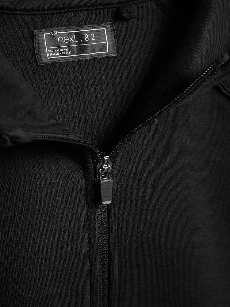 Black Tech Sportswear Zip Through Hoodie (3-16yrs) - Image 3 of 3
