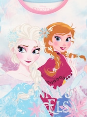 Character Blue Disney Frozen Long Leg 100% Cotton Pyjama Set - Image 3 of 5