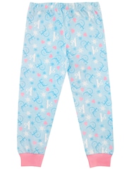 Character Blue Disney Frozen Long Leg 100% Cotton Pyjama Set - Image 6 of 8