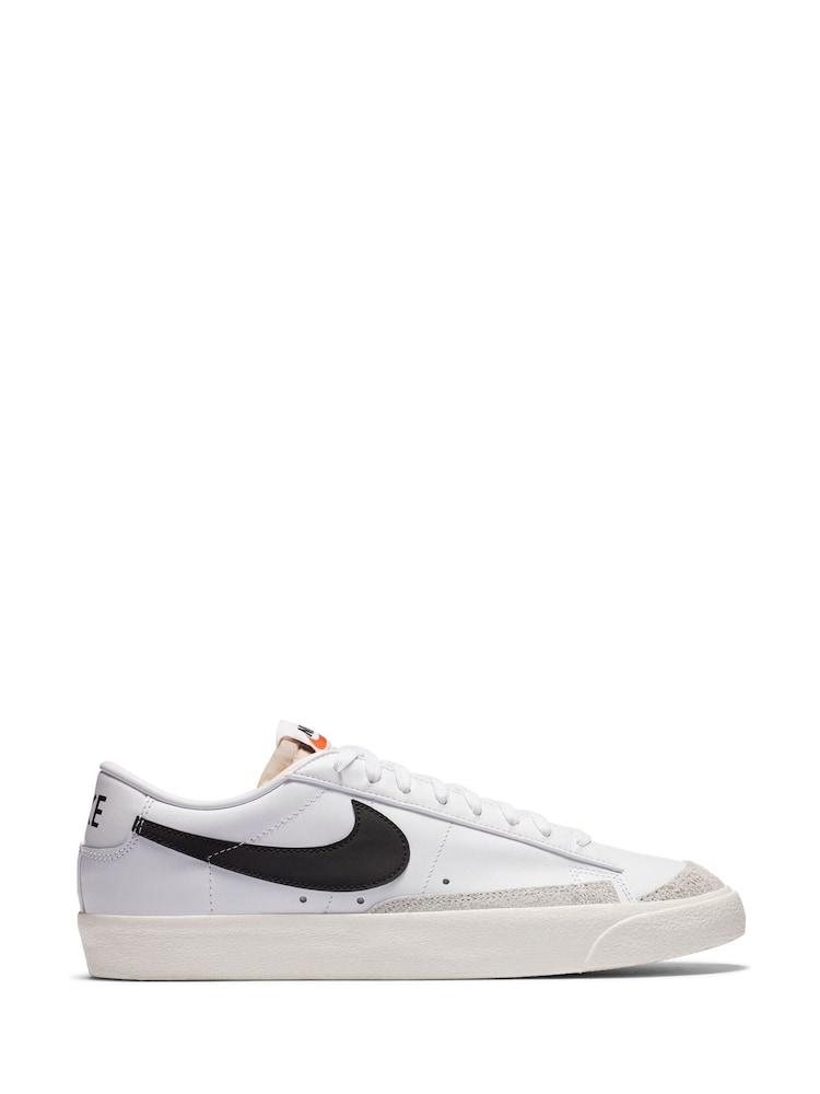 Nike White/Black Blazer Low 77 Vintage Trainers - Image 1 of 11