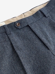 Barbour® Blue Donegal Slim Fit Suit Trousers - Image 6 of 8